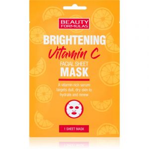 Beauty Formulas Vitamin C masque tissu &eacute;clat &agrave; la vitamine C 1 pcs