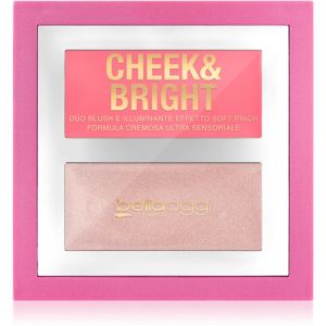bellaoggi Cheek & Bright blush et enlumineur teinte Pink Shy 5 g