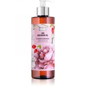 BIOBAZA 3in1 Body&Hair Gel Flower Romance shampoing, apr&egrave;s-shampoing et gel douche 3 en 1 400 ml