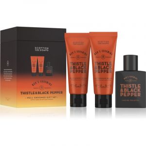 Scottish Fine Soaps Thistle & Black Pepper Well Groomed Gift Set coffret cadeau pour homme