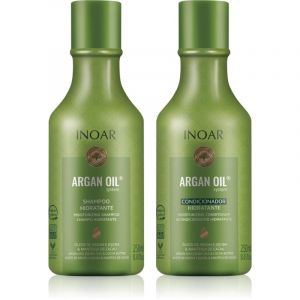 INOAR Argan Oil System ensemble pour une hydratation et une brillance 2x250 ml