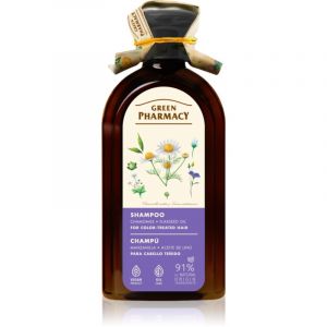 Green Pharmacy Chamomile & Linseed Oil Shampoo shampoing traitant pour cheveux color&eacute;s 350 ml