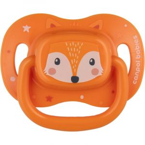 Canpol babies Cute Animals Soother 0-6m tétine Orange 1 pcs