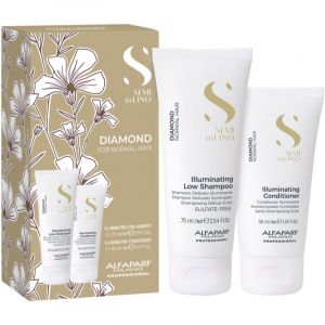 Alfaparf Milano Semi di Lino Diamond Minisize Kit Kit de voyage pour une brillance &eacute;clatante