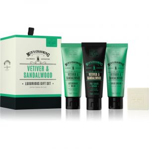 Scottish Fine Soaps Men’s Grooming Vetiver & Sandalwood ensemble pour la barbe pour homme