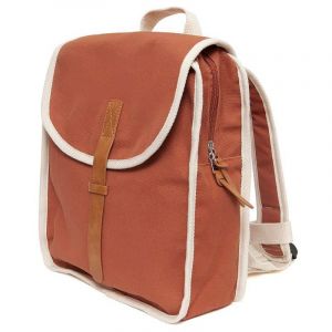 Cartable terracotta en coton recycl&eacute; - Petit Monkey
