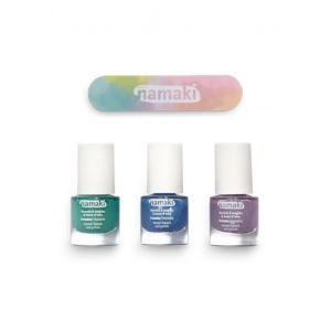 NAMAKI Coffret 3 Vernis &agrave; ongle pelables Aurore Bor&eacute;ale | d&egrave;s 3 ans | mode enfant