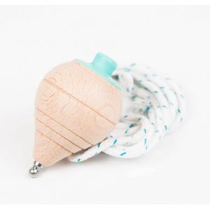 ME AND MINE Toupie &agrave; ficelle - Menthe | bois | coordination et adresse