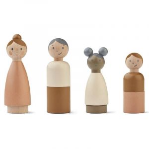 Poup&eacute;es en bois - Lotta Rose - Liewood