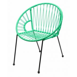 Chaise Tica scoubidou Menthe