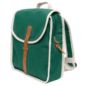 Cartable vert en coton recycl&eacute; - Petit Monkey