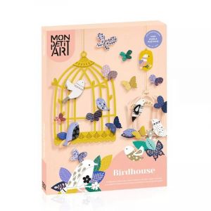MON PETIT ART Coffret d&eacute;coration - Mobiles Oiseaux | d&egrave;s 6 ans | moment cr&eacute;atif apaisant | patience et pr&eacute;cision