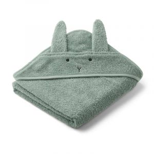 Serviette &agrave; capuche Albert - Lapin vert - Liewood