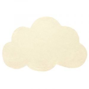 Tapis coton Nuage Jaune pastel