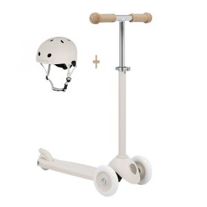 Trottinette & casque ECO - ivoire- Banwood