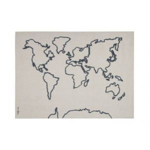 Tapis Mural Carte du Monde - 120 x 160 cm