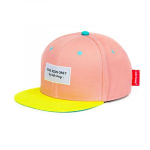HELLO HOSSY Casquette rose et jaune | coton | libert&eacute; de mouvement | adapt&eacute; aux petites t&ecirc;tes
