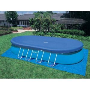 Tapis de sol Intex PROTECT en polyéthylène pour piscine ellipse 732 x 366cm