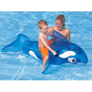 Jeu gonflable Intex BALEINE dimensions 152 x 114cm coloris bleu translucide