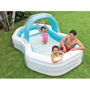 Piscine gonflable Intex OCTO dimensions 310 x 188 x 130cm avec arche fontaine