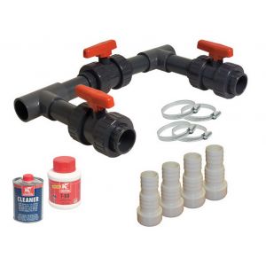 Kit by-Pass complet BASIC pour pompe à chaleur piscine hors-sol ou enterrée