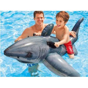 Animal gonflable Intex REQUIN BLANC dimensions 173 x 107cm pour piscine ou plage