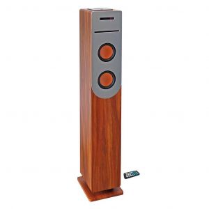Enceinte Bluetooth Inovalley Woodtower - Bois - Reconditionné