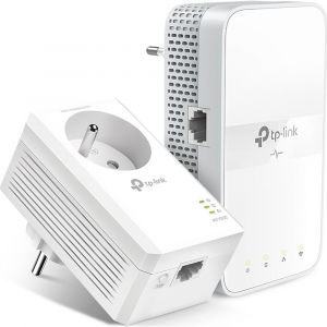 CPL Tplink Kit de 2 Adaptateurs CPL WiFi AV1000Mbps WiFi AC1200Mbps Prise gigogne + Port Ethernet RJ45 Blanc TP-Link - Reconditionn&eacute;