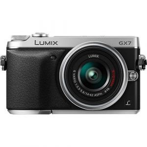 Lumix DMC-GX7 - Noir + Panasonic Panasonic Lumix G Vario 14-42mm f/3.5-5.6 ASPH f/3.5-5.6 - Reconditionn&eacute;