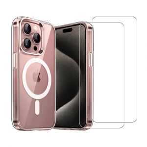 Coque iPhone 16 Pro et 2 &eacute;crans de protection - TPU - Transparente - Reconditionn&eacute;