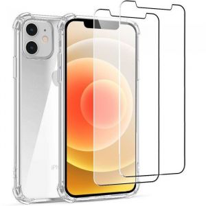 Coque iPhone 12 mini et 2 écrans de protection - TPU - Transparent - Reconditionné
