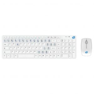 Clavier Simpletek QWERTY Anglais (US) Sans-fil Wireless Kit with English US Stickers - Reconditionn&eacute;