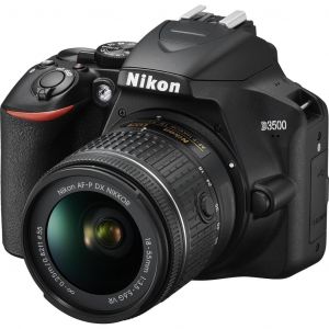 Reflex D3500 - Noir + Nikon Nikon AF-P DX NIKKOR 18-55mm f/3.5-5.6G DX VR f/3.5-5.6 - Reconditionné
