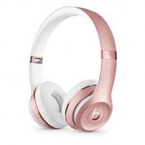 Casque r&eacute;ducteur de bruit sans fil avec micro Beats By Dr. Dre Beats Solo 3 - Or rose - Reconditionn&eacute;