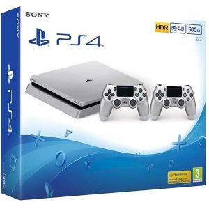 PlayStation 4 Slim 500Go - Gris - Edition limit&eacute;e Playstation 4 Slim Silver - Reconditionn&eacute;