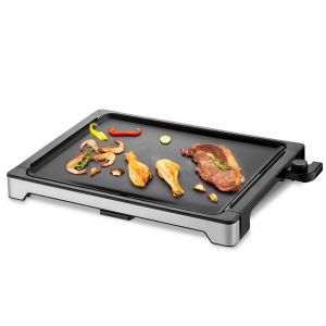 Plancha Plancha Dolce Casa DC-PLA-47X37-N Thermostat Ajustable, Grille de Table Antid&eacute;rapante, Grande Capacit&eacute; pour 8 Pers. 55 x 41,5 CM - Reconditionn&eacute;