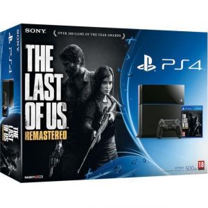 PlayStation 4 500Go - Noir + The Last of Us Remastered - Reconditionné