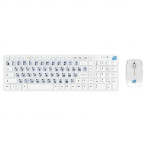 Clavier Simpletek QWERTY Russe Sans-fil Wireless Kit withRussian RU Stickers - Reconditionn&eacute;