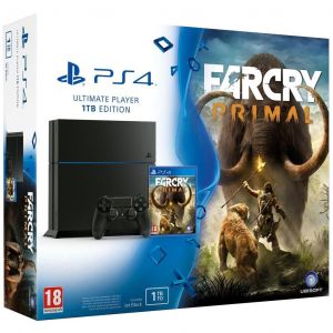 PlayStation 4 1000Go - Noir + Far Cry Primal - Reconditionné