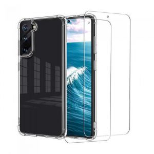 Coque Galaxy S21 5G et 2 écrans de protection - Silicone - Transparent - Reconditionné