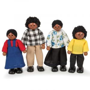 Ensemble de poupée familiale noire