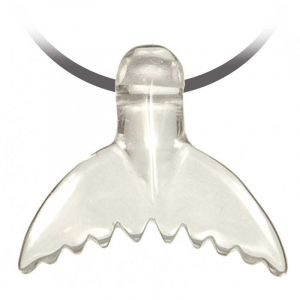 Pendentif queue baleine cristal roche