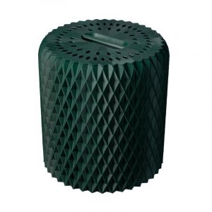 Petit composteur de jardin design 50l vert fonc&eacute;