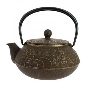 Théière iwachu kingyo marron-doré 650 ml