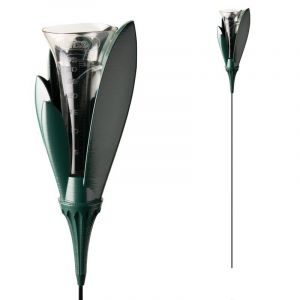 Pluviom&egrave;tre de jardin design vert fonc&eacute;