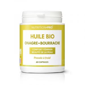 Huile onagre bourrache bio 120 capsules peau hydratee et equilibre