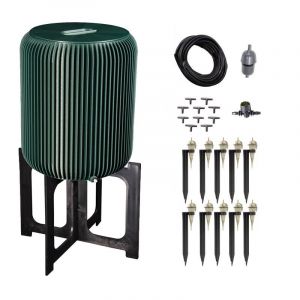 Arrosage goutte &agrave; goutte automatique avec r&eacute;serve d'eau 25l vert fonc&eacute;