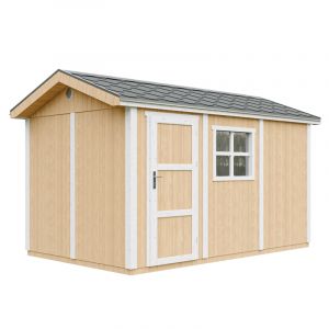 Abri de jardin qualit&eacute; premium 8,68m&sup2; 252x250x412cm bardeaux bitumineux jaune