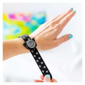 Montre slap  black cat head