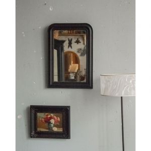Petit miroir louis-philippe noir n&deg;921